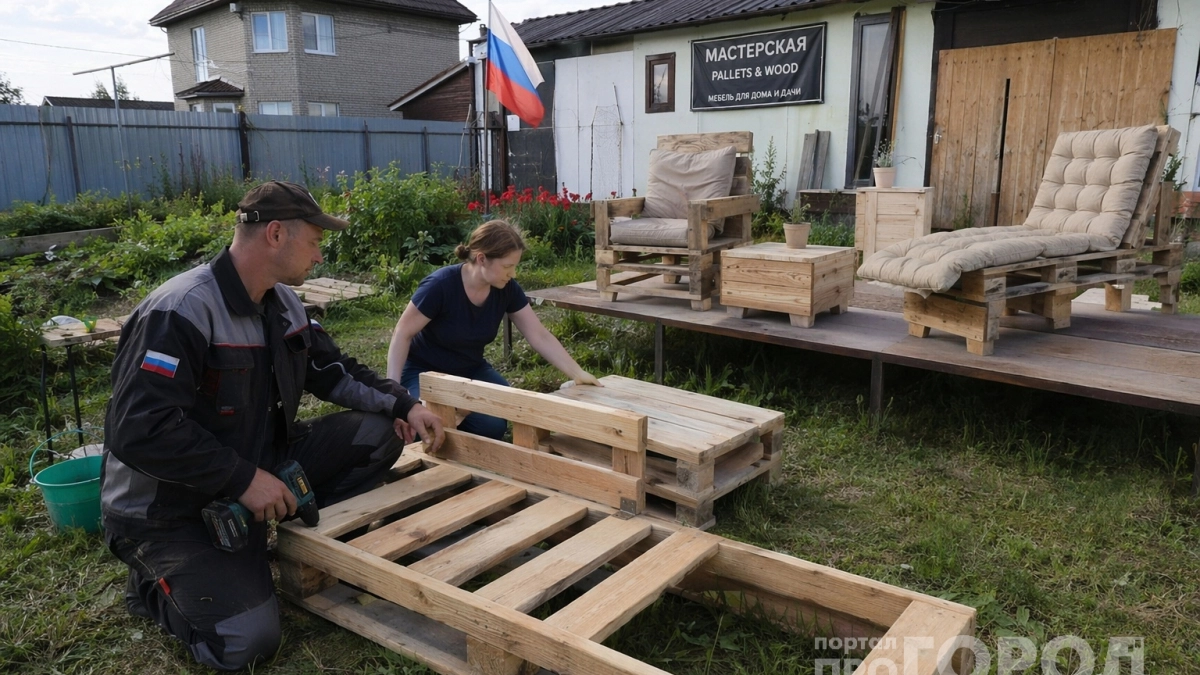Дачники переплюнули строителей: деревянные паллеты больше не выбрасывают - нашли идеальный вариант для садовой мебели
