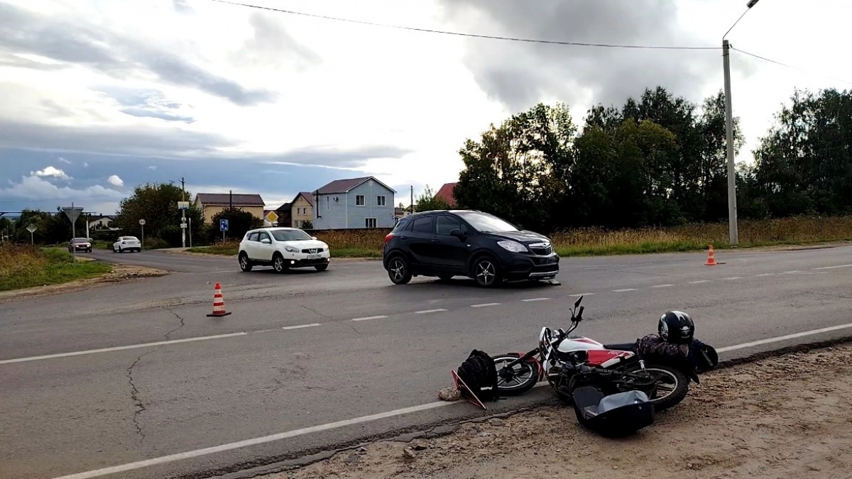 15-летний мотоциклист столкнулся с автобусом в Нижегородской области