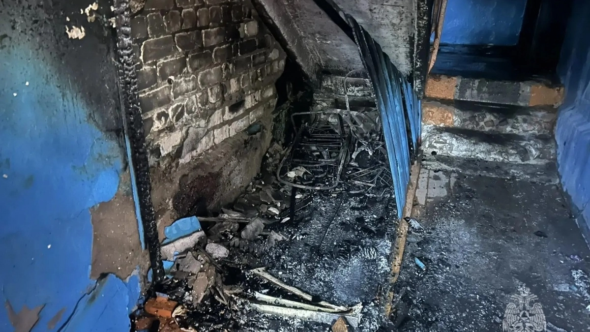 Два человека пострадали при пожаре в многоквартирном доме в одном из поселков Нижегородской области