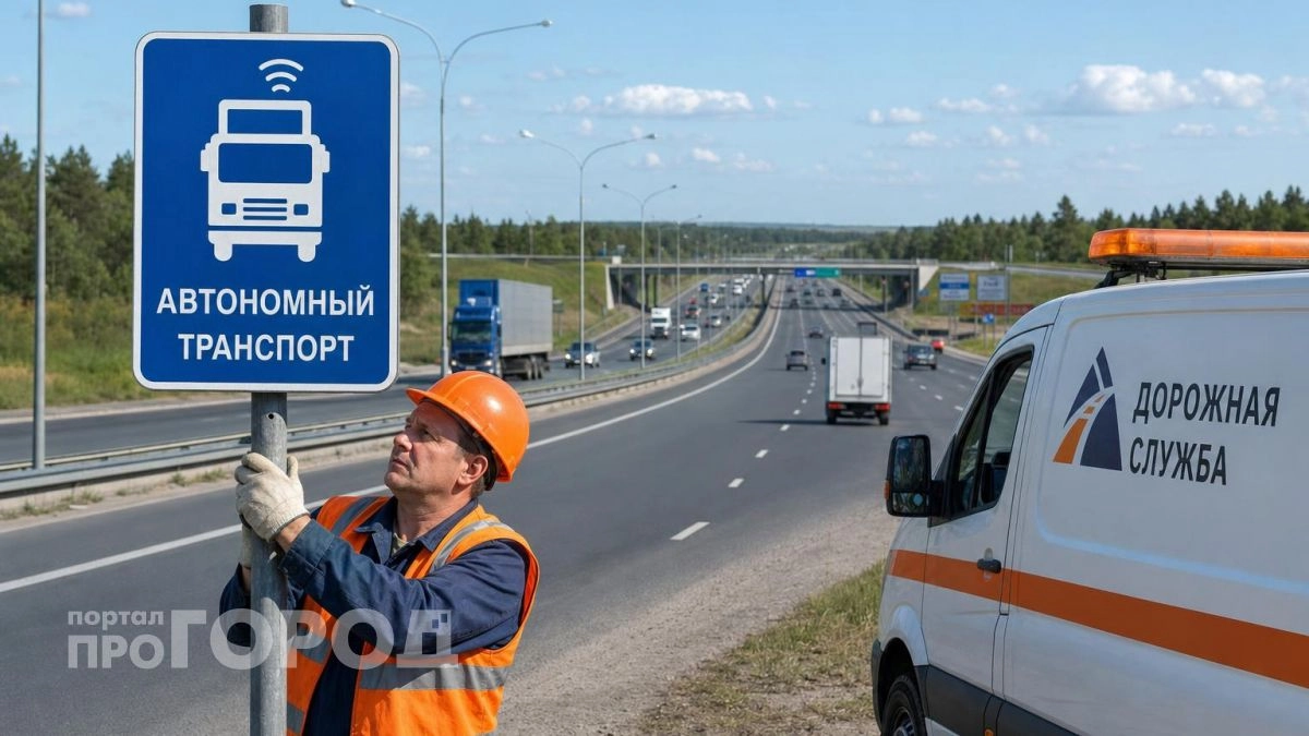 По трассе М-12 в Нижегородской области запустили 12 беспилотных фур