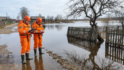 Река Юронга в Воскресенском районе поднялась до 441 см и продолжает расти