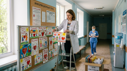 270 детских рисунков украсят Дзержинскую станцию переливания крови